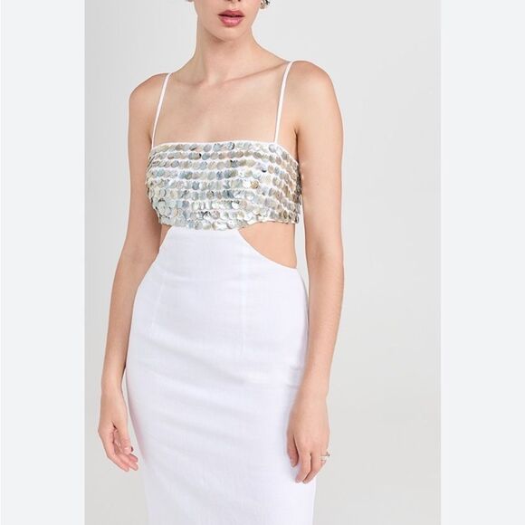 ✨ Staud Jada Dress in White – Size 6 NWT - Picture 4 of 10